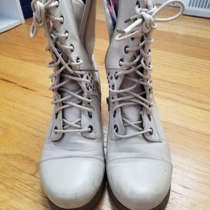 Pink & Pepper Combat Boots